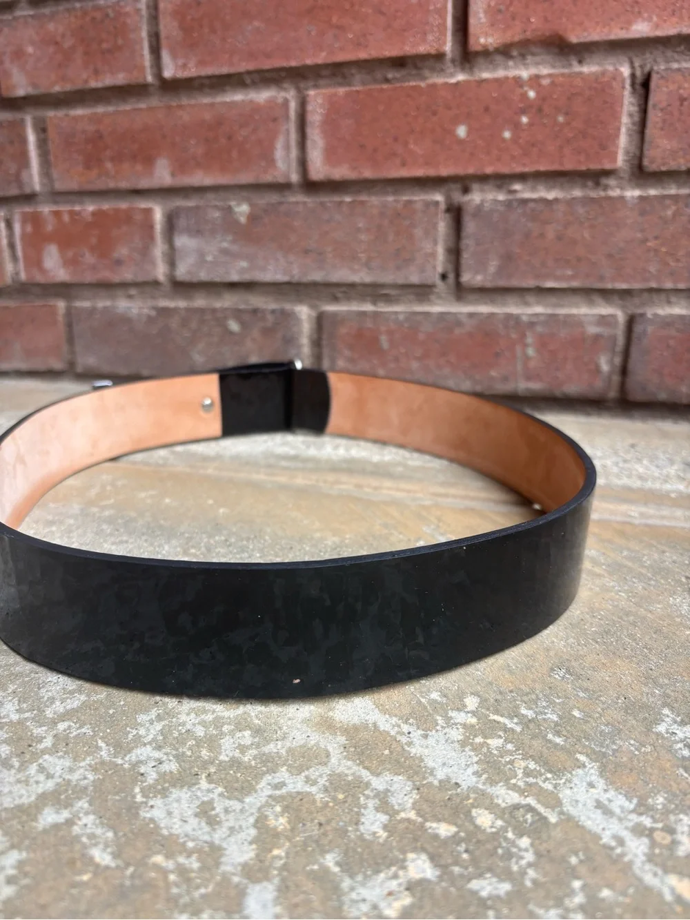 3.1 Phillip Lim Black Leather Belt with Silver Hardware